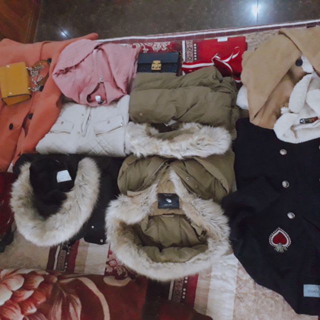 Parrka , dạ, túi pull&bear. Parka zara.