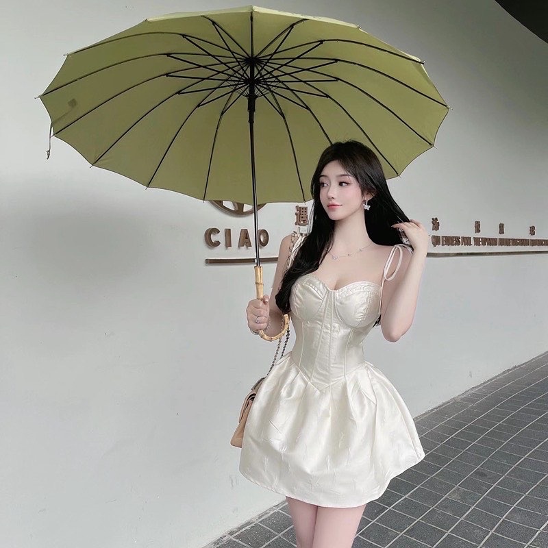 VÁY CÔNG CHÚA 2 DÂY TUTU CHẤT PHỒNG SIÊU SANG CHẢNH PHONG CÁCH ULZZANG GIRL