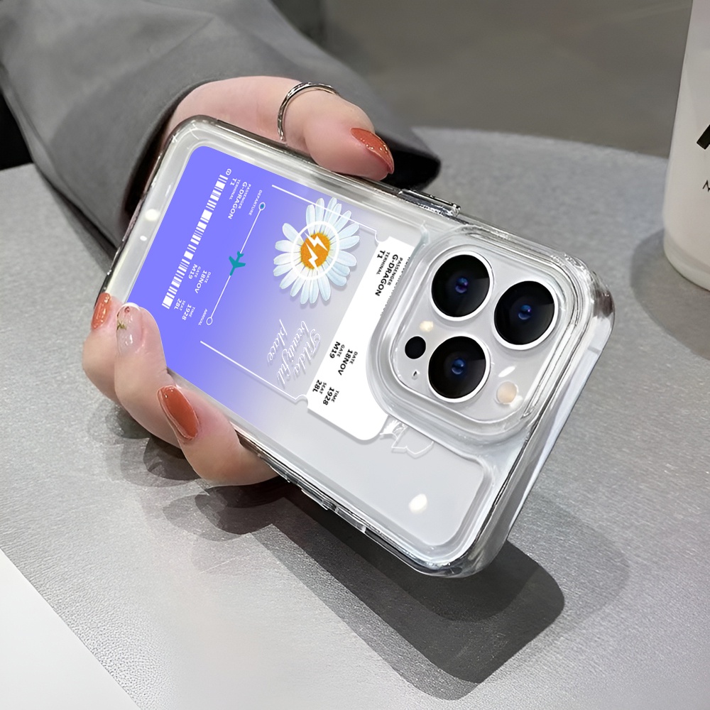 Ốp Điện Thoại Trong Suốt Hình Hoa Cúc Cho iphone 14 Plus 11 13promax 12 7Plus X XS Max 7 8 SE 2020