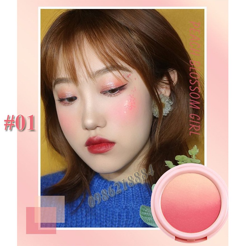 Phấn má hồng Novo Pretty For You Silky Rouge NS247 màu gradient