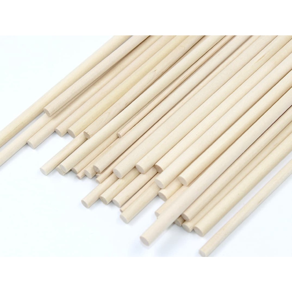 ComBo 6 Thanh gỗ tròn Fi 24cm dài 120cm [Freeship Xtra] mãi nhẵn ( phụ kiện Decor) | BigBuy360 - bigbuy360.vn