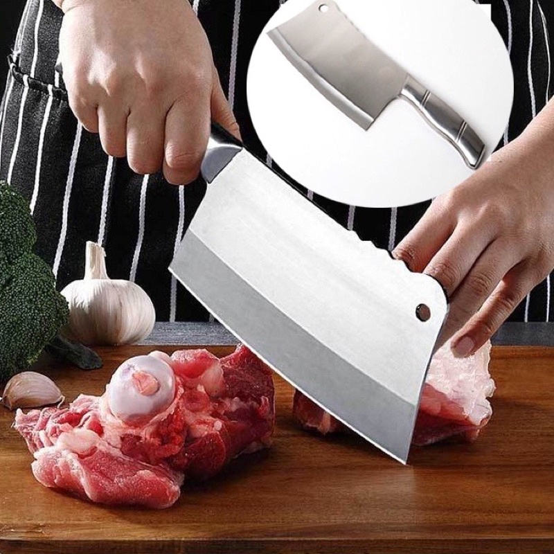 Dao chặt xương Slice Knife Inox cao cấp nguyên khối