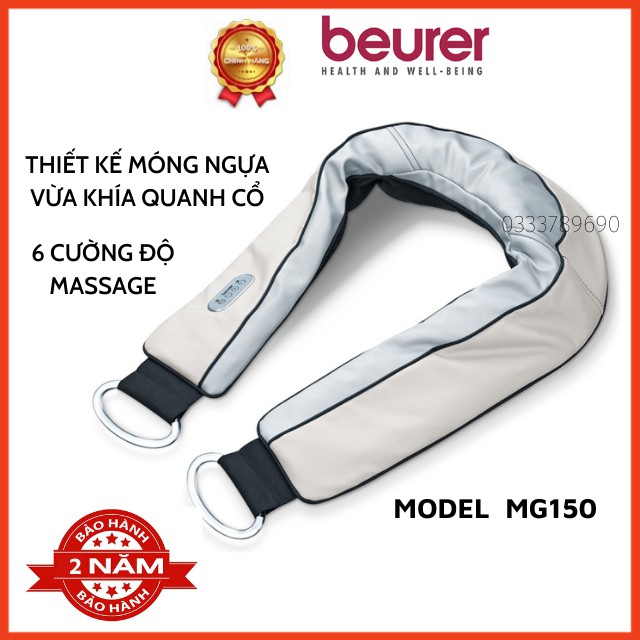 Đai massage hồng ngoại Beurer MB150, mát xa hỗ trợ điều trị về đau nhức cổ vai gáy, an toàn khi sử dụng