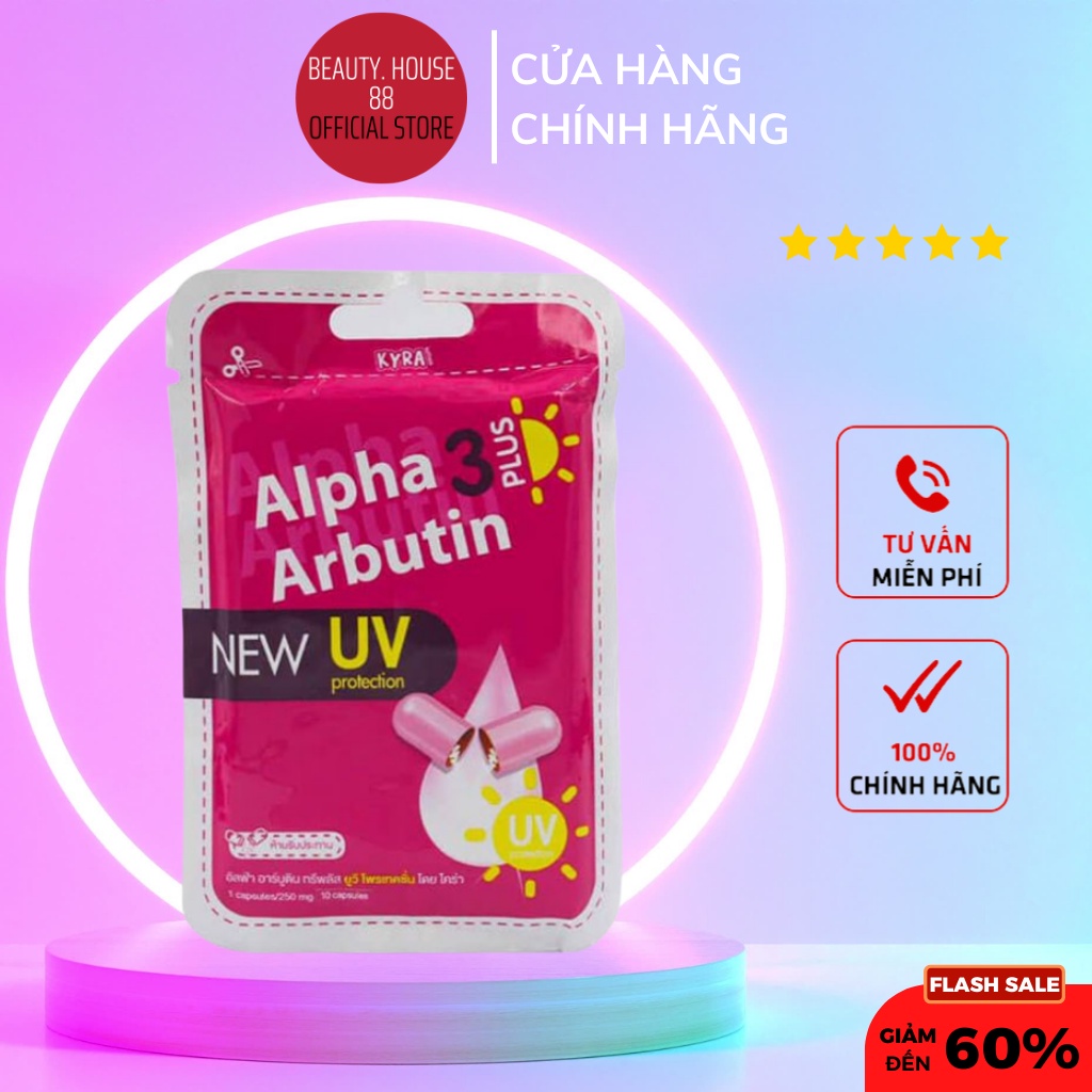 Viên Kích Trắng da Alpha ArButin Thái Lan