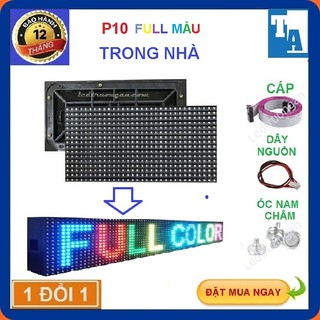Led ma trận P10, Module led ma trận P10 full màu trong nhà - 16 x 32 - led matrix full màu trong nhà làm biển led ma trậ