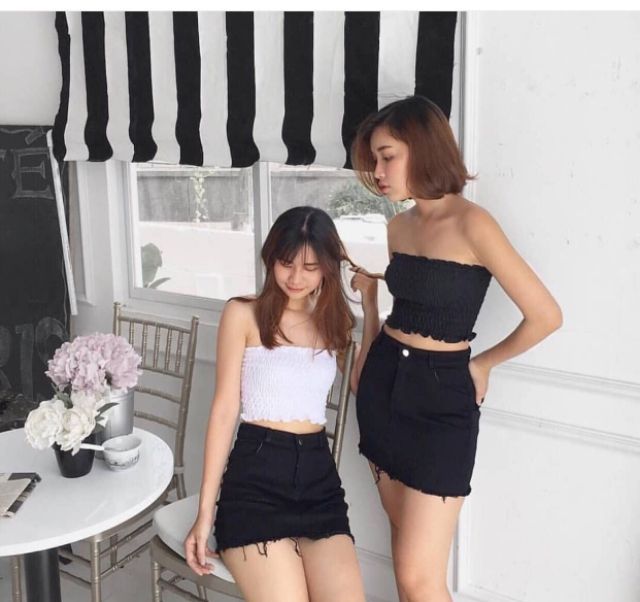 Áo nhún ống bé xinh ulzzang