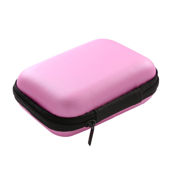 Hộp đựng tai nghe trơn hình vuông chữ nhật để sạc, cáp phụ kiện cao cấp