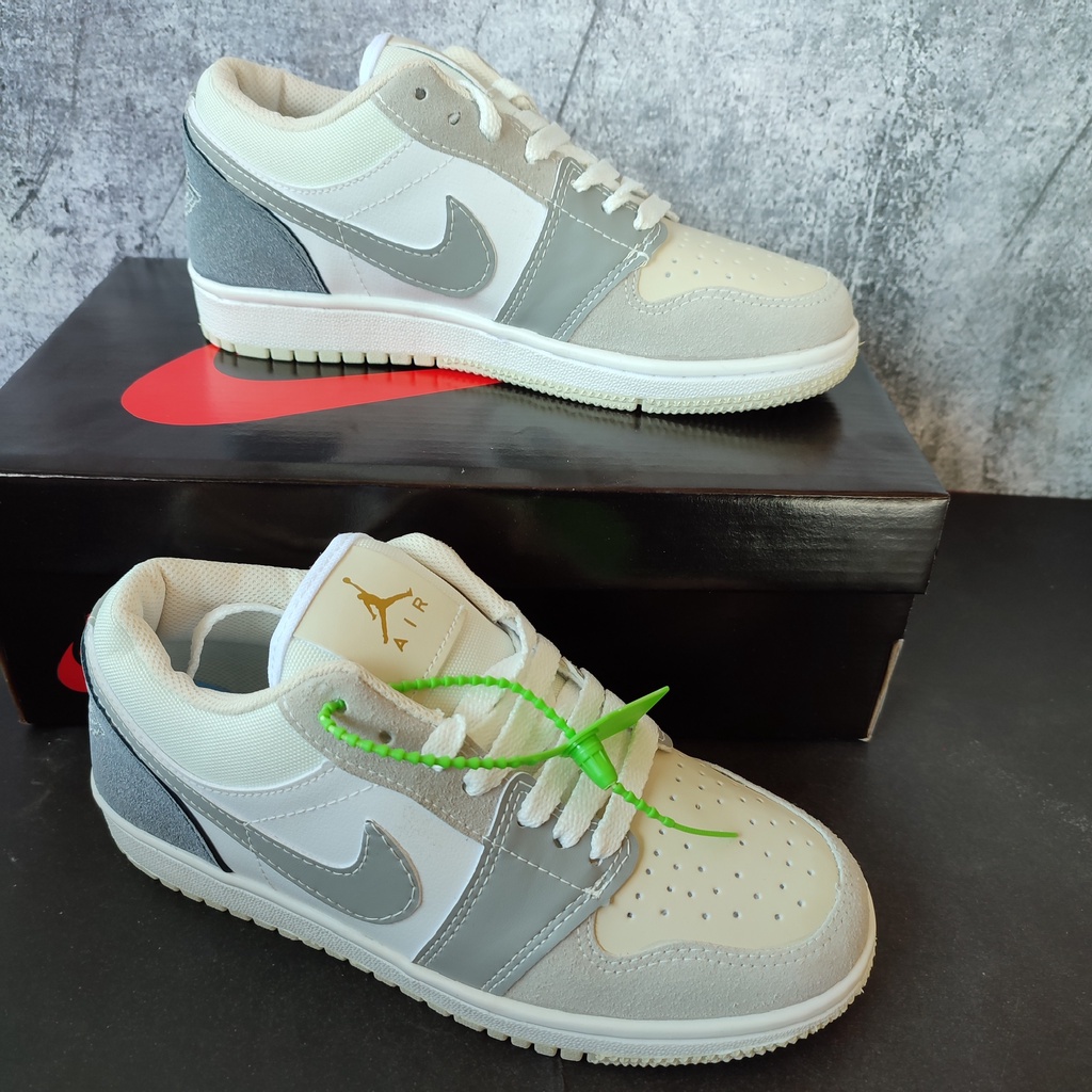 Giày thể thao Jordan xám paris cổ thấp, Giày Sneaker Paris JD1 Hàng Cao Cấp Full Box + Bill | BigBuy360 - bigbuy360.vn