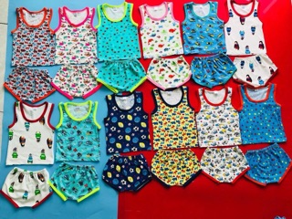 Combo 5 bộ 3 lỗ chip cotton 4c cho bé