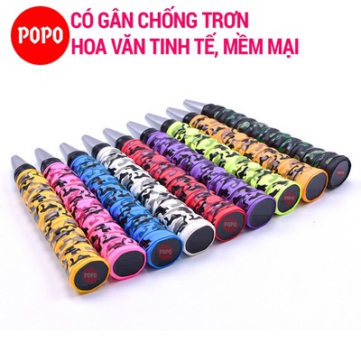 Quấn cán vợt cầu lông POPO GY102 chất liệu cao cấp có lỗ thoáng khí, gân chống trơn, mềm mại