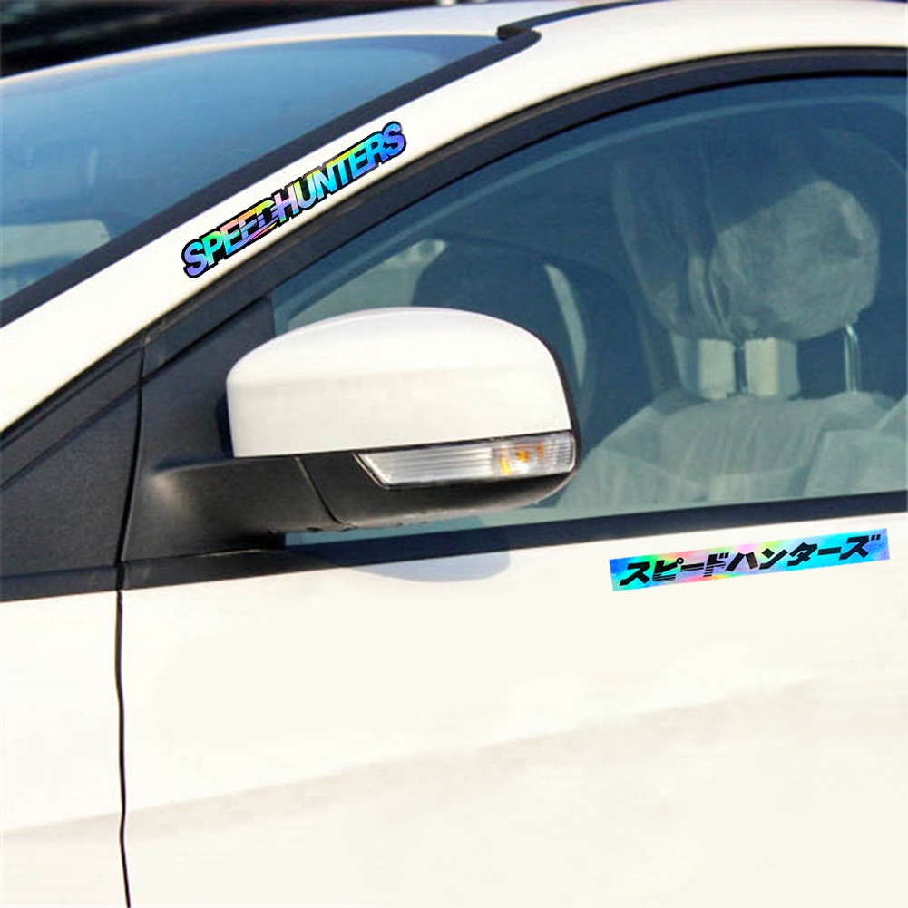 1 chiếc SPEEDHUNTERS/スピードハンターズ  Dán xe phản quang Đề can laser được cá nhân hóa