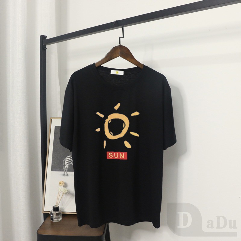 Áo Thun Tay Ngắn Cổ Tròn Dáng Rộng Phong Cách Hàn Quốc Thời Trang Mùa Hè 8 Màu Tùy Chọn Size S ~ 3XL