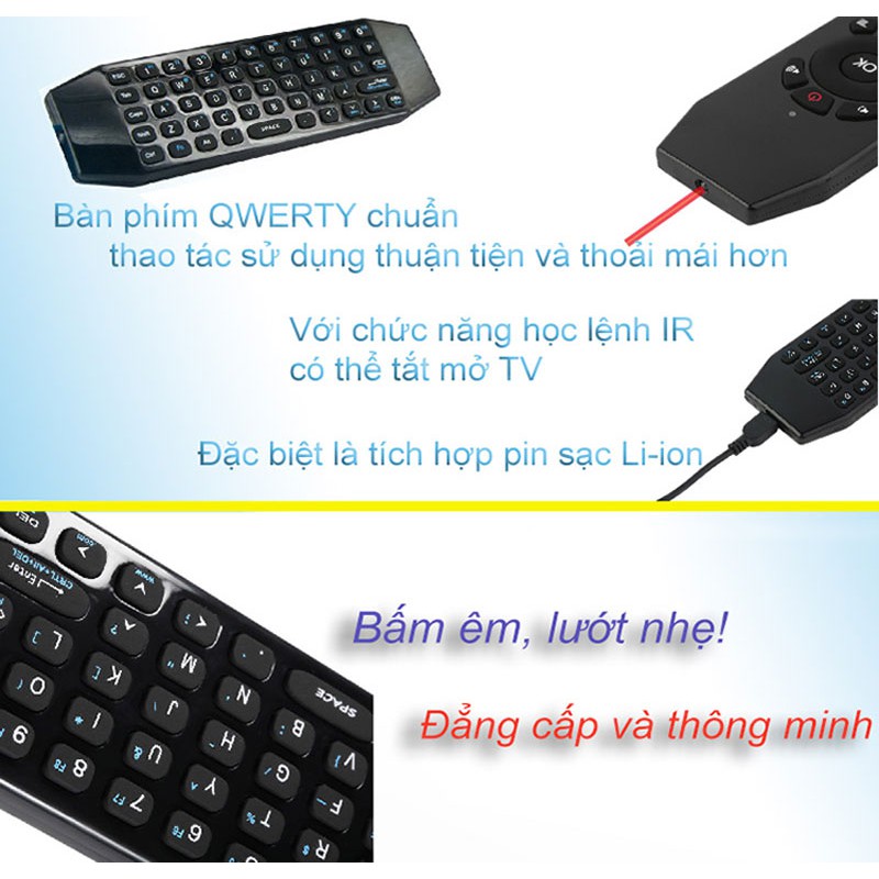 Chuột bay Vinabox KM950V (có Mic-Voice) - Sử dụng pin sạc