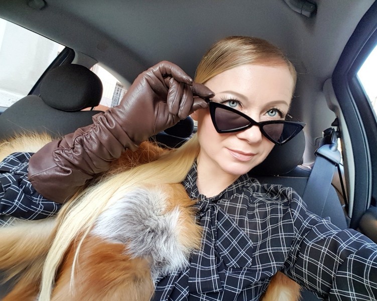 Kính Mát Mắt Mèo Gọng Nhỏ Phong Cách Retro