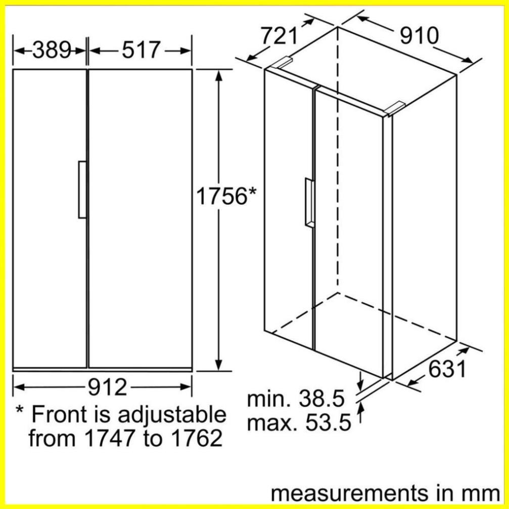 Tủ Lạnh Side By Side Bosch KAN92VI35O - Seri 4 TGB nhập khẩu nguyên chiếc ( Cam Kết Chính Hãng )