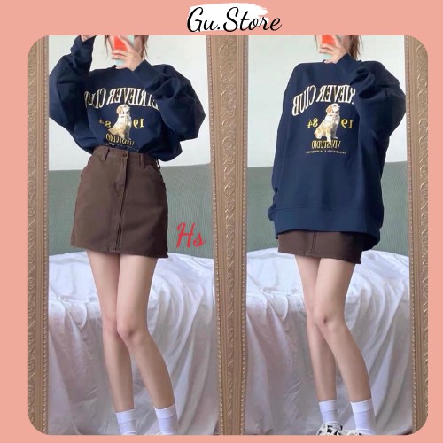Áo Sweater nỉ tay bông, Áo Sweater in hình Dog cực chất Gu Store max000824