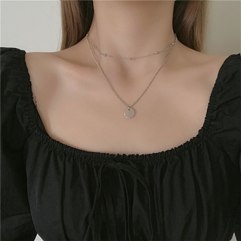 Dây chuyền hai tầng thiết kế độc đáo kiểu dáng thời trang