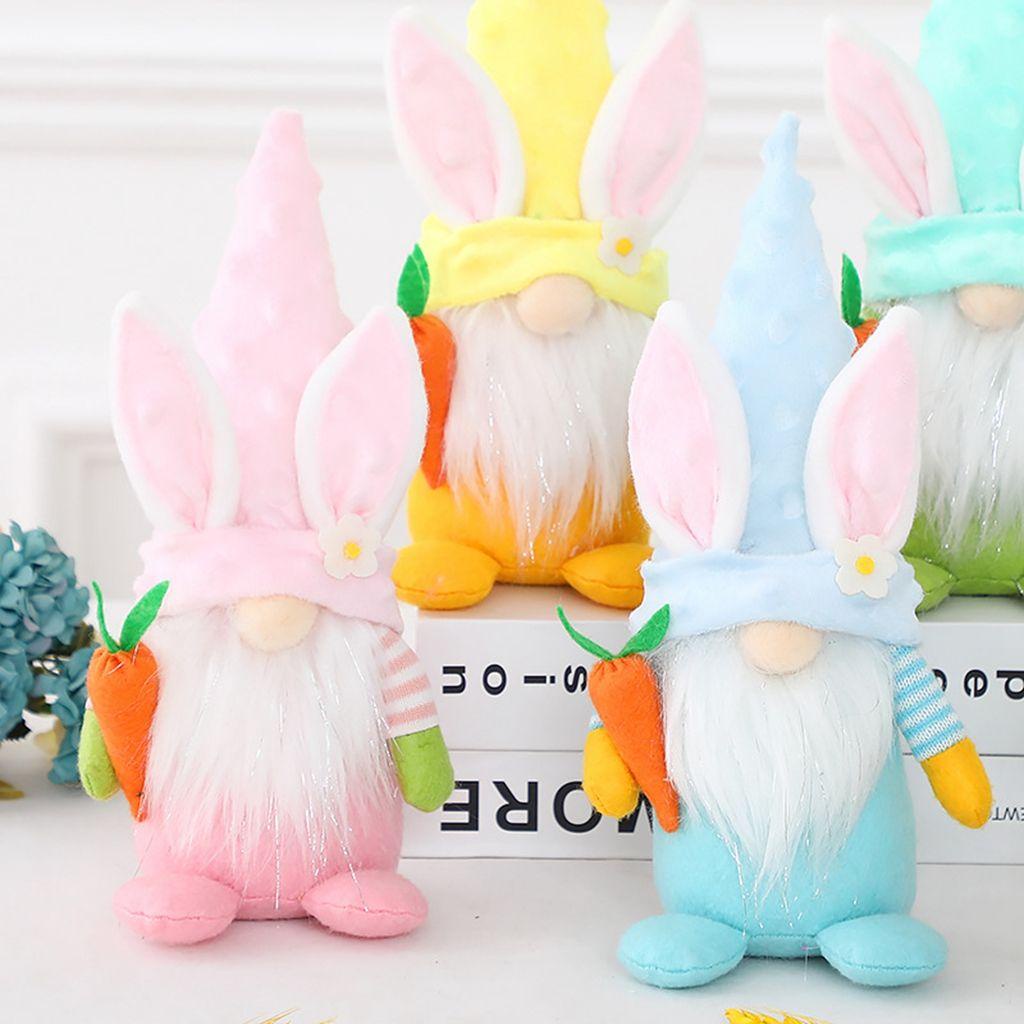 Phụ Kiện Treo Trang Trí Hình Tai Thỏ Phục Sinh Handmade DIY