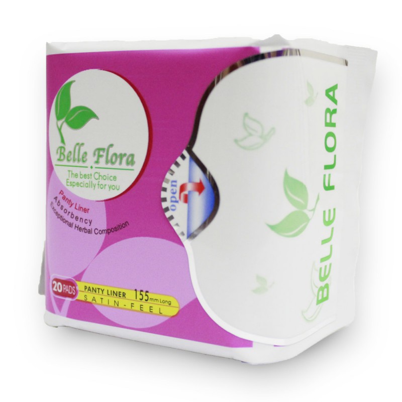 Bộ băng vệ sinh hàng ngày cotton BELLE FLORA - 3 gói