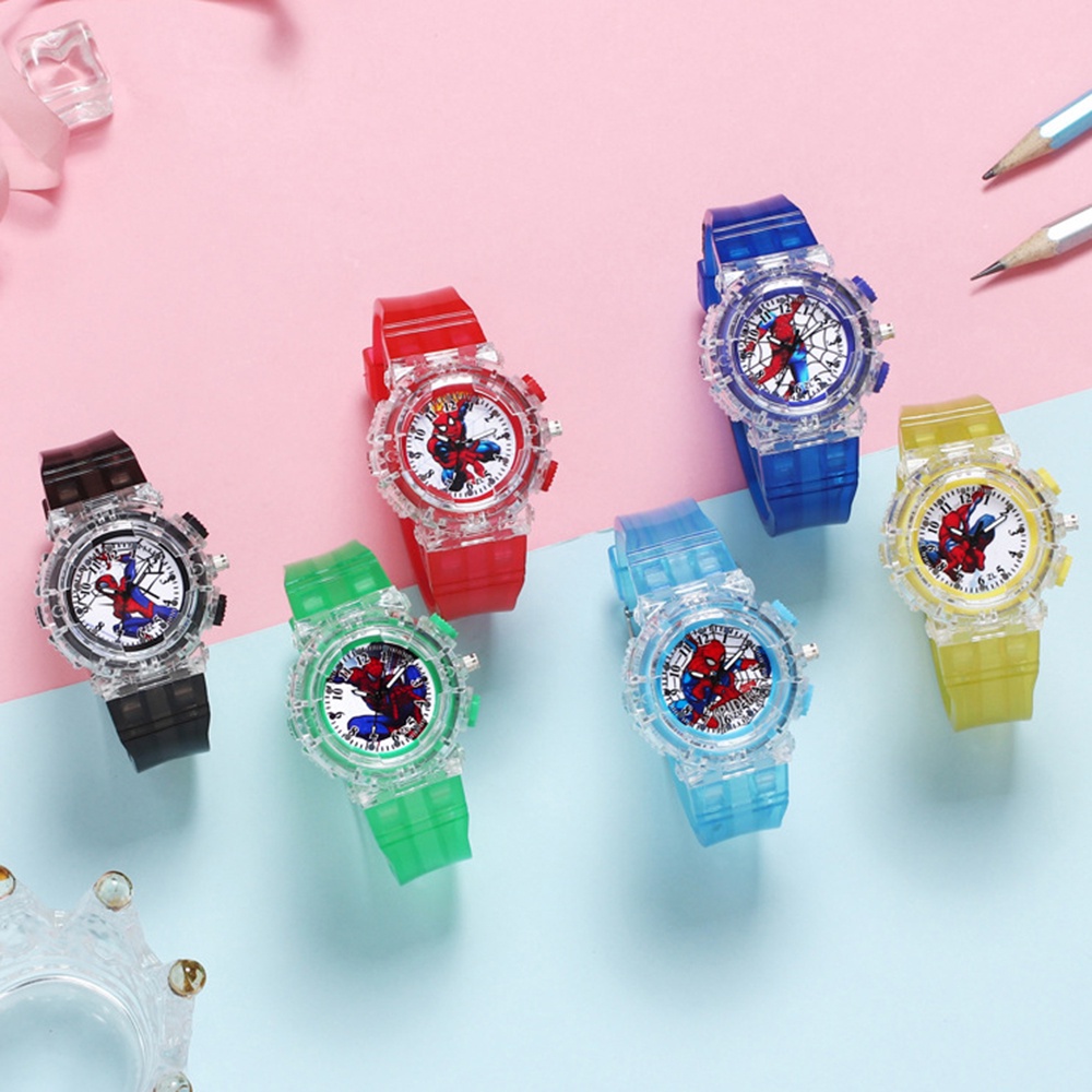 Đồng Hồ Đeo Tay Cho Bé Trai 7 Màu Có Đèn LED