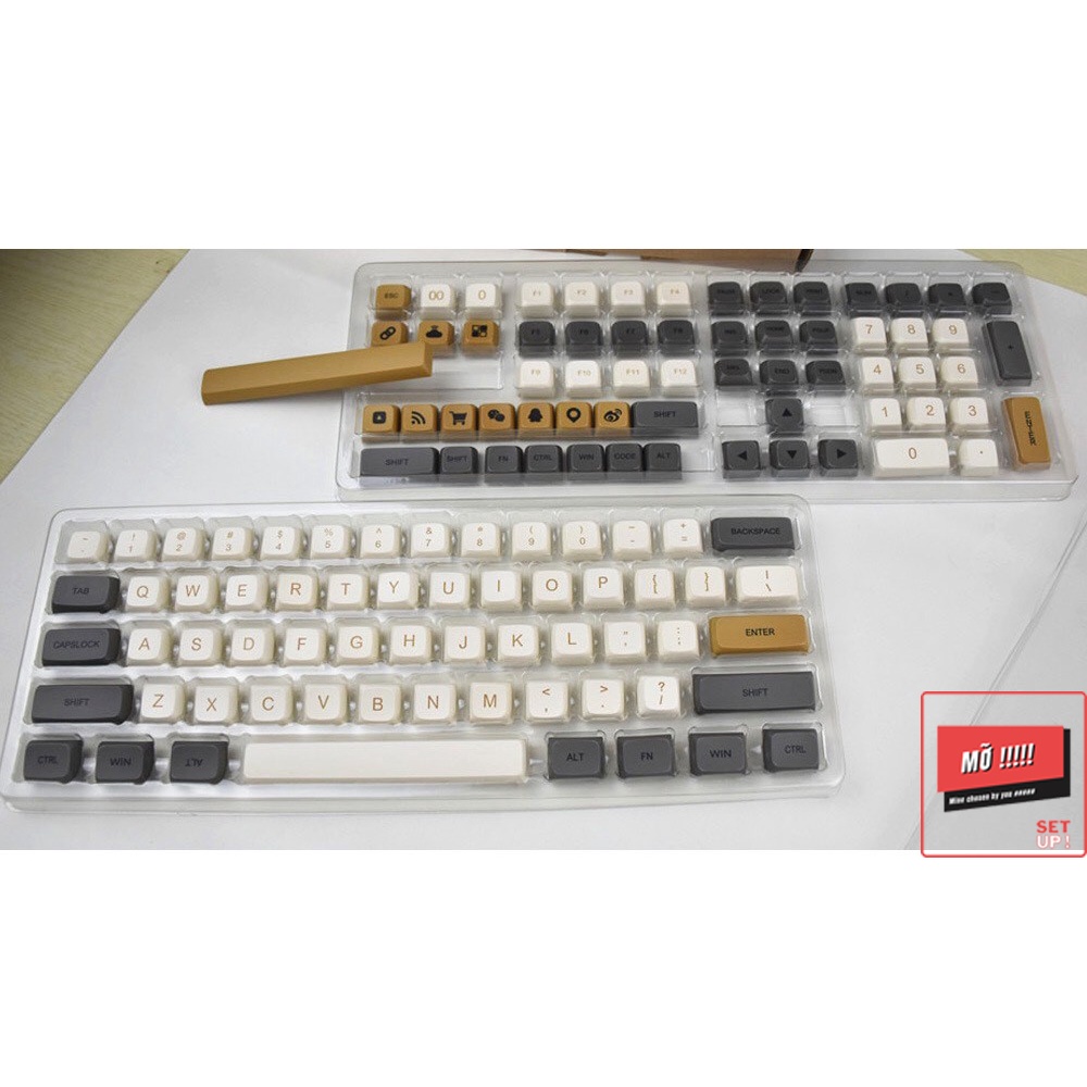 Keycap SHIMMER - XDA - Thick PBT - Dyesub,Tất cả Layout - 125 nút  bàn phím cơ