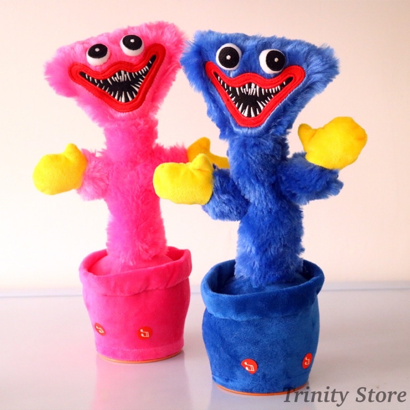 Cây Xương Rồng Huggy Wuggy Poppy Playtime Nhảy Múa Biết Nói Tiếng Việt Nhại Giọng, Sạc USB