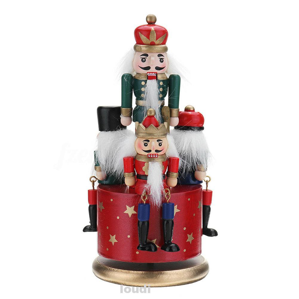 Birthday Home Decoration DIY Guard Portable Collection Crafts Christmas Gifts Round Base Soldier Toy Music Box
