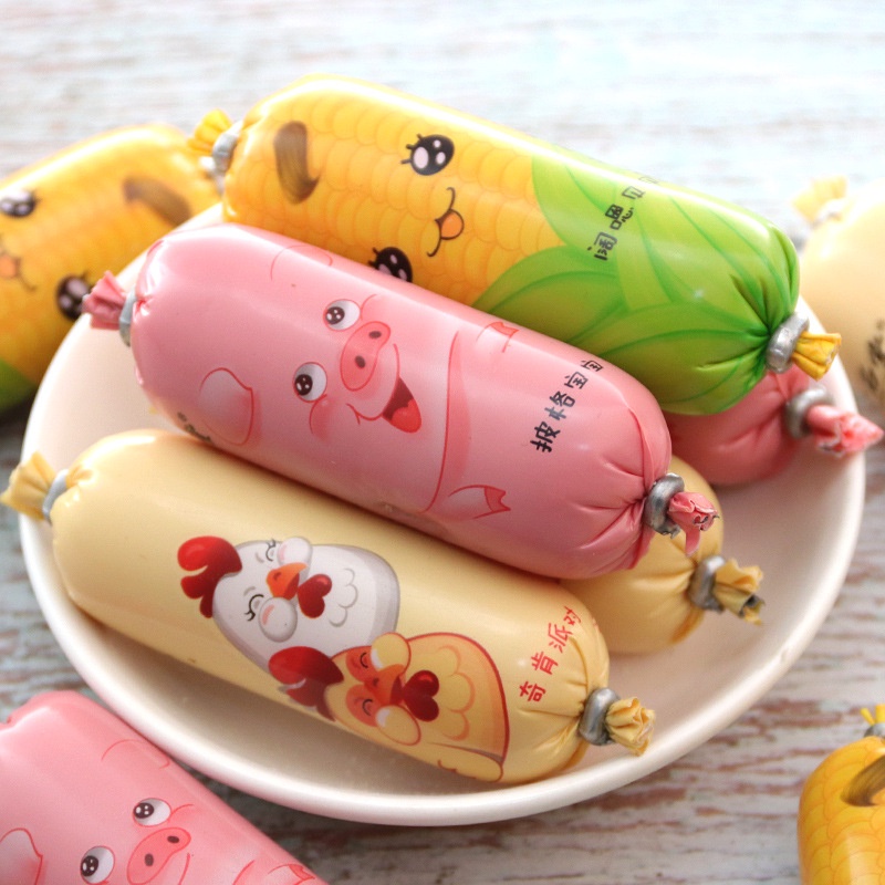 Xúc xích mini đặc sản Tứ Xuyên 4 vị heo/heo cay/gà/ngô vị ngẫu nhiên ăn vặt tứ xuyên Moon Snack Food