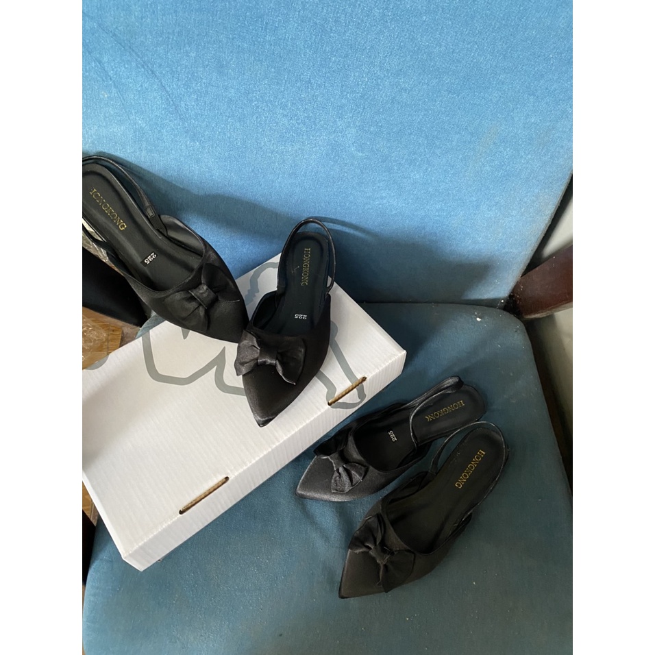 Giày Sandal Thời Trang Nơ Lụa Xinh Xắn, Rosa fashion SD-0299