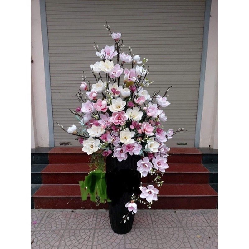 hoa mộc Lan giả cành 6 bông - dài 120 Cm - hoa lụa