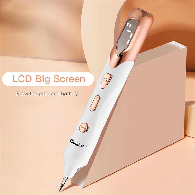 Máy laser CkeyiN MR516 màn hình LCD hỗ trợ làm mờ nốt ruồi mụn thịt tàn nhang