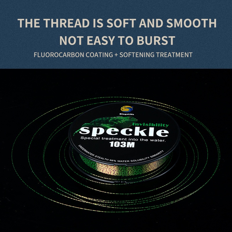 Bingolife Điểm Vô Hình Dây Câu Cá Dây Nylon Dây Chính Đường Dây Phụ 100m Phụ Kiện Câu Cá