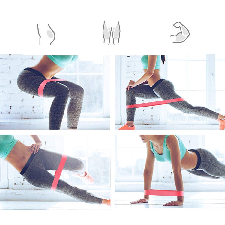 Dây Cao Su Kháng Lực 5 Cấp Độ Co Giãn Dùng Luyện Tập Thể Thao/Yoga/Thể Hình