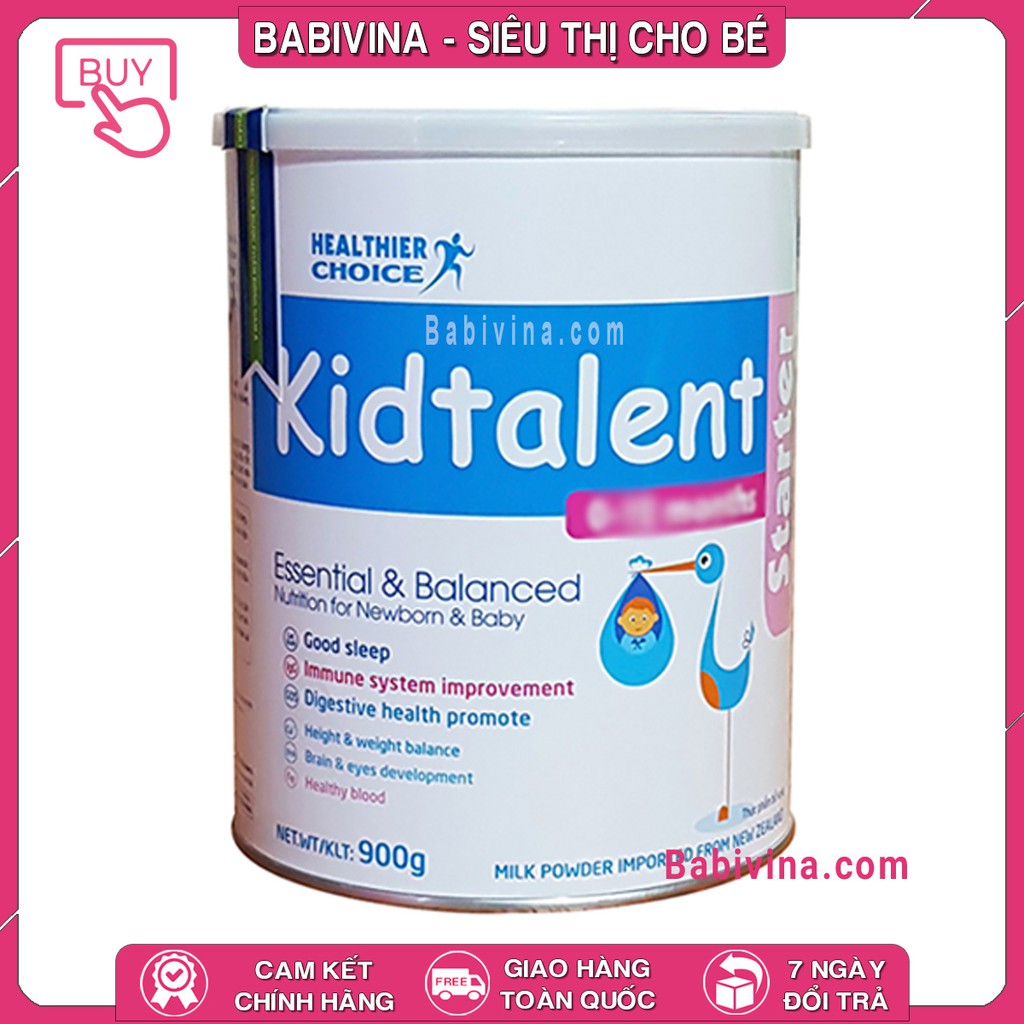 [ĐỦ SỐ] Sữa Kidtalent 900g Chính Hãng Date Mới Nhất | KID TALENT | Babivina