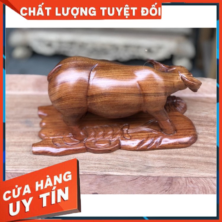 Tượng Trâu Gỗ Hương Nhập (Tượng Gỗ Phong Thủy)