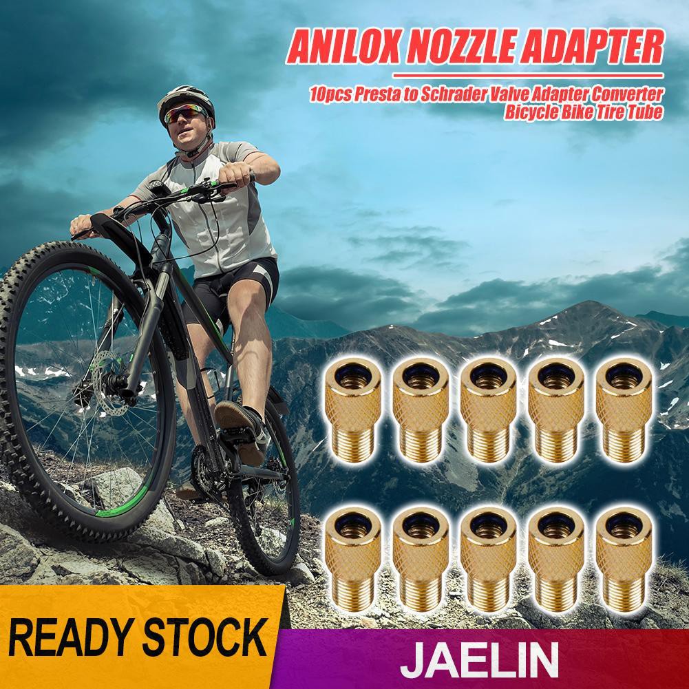 Set 10 Đầu Chuyển Đổi Van Presta Sang Schrader Chuyên Dụng Cho Xe Đạp