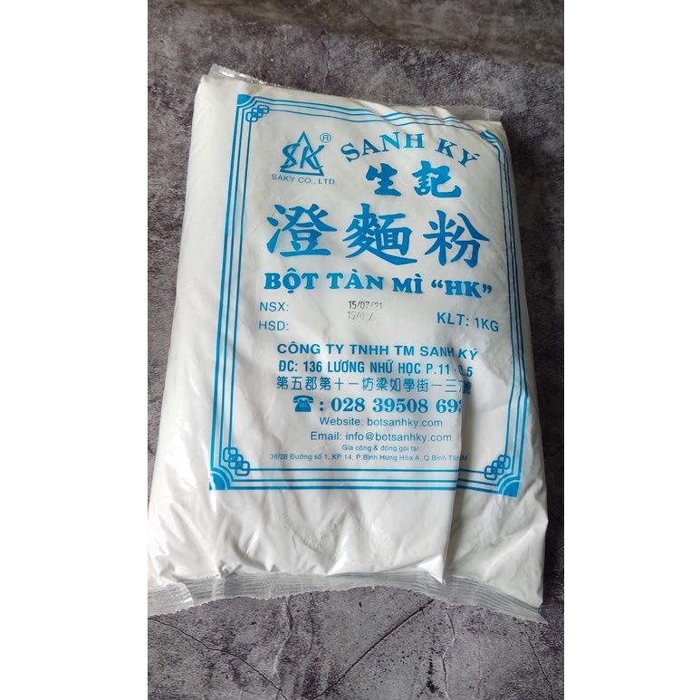 Bột tàn mì Sanh Ký / wheat starch (loại 1kg)