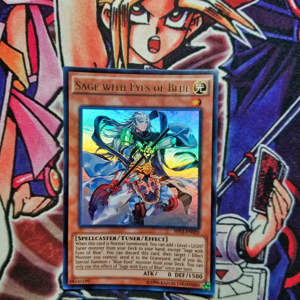 Thẻ bài Yugioh chính hãng | Sage with Eyes of Blue | SHVI Ultra rare.
