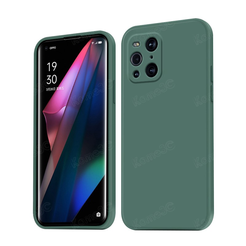 Ốp điện thoại màu trơn bảo vệ cho OPPO Find X3 Pro FindX3Pro