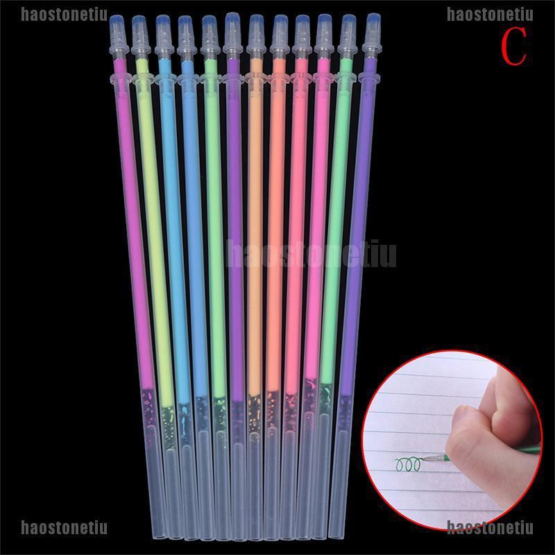 Bộ 12 Bút Đánh Dấu Màu Dạ Quang Tiện Dụng Cho Học Sinh