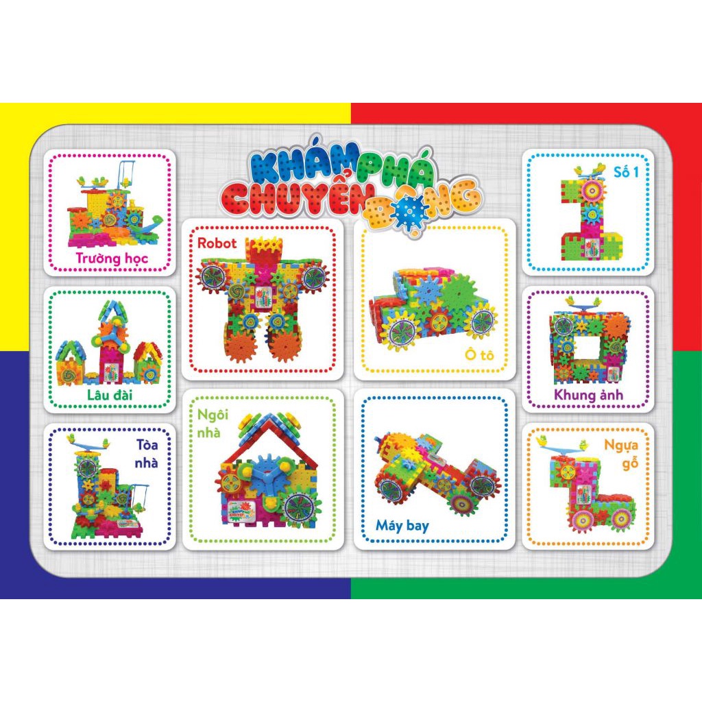 Ghép Hình (SATO 45) Cho bé Tập Lắp Ghép Khám Phá Chuyển Động Hàng Việt Nam