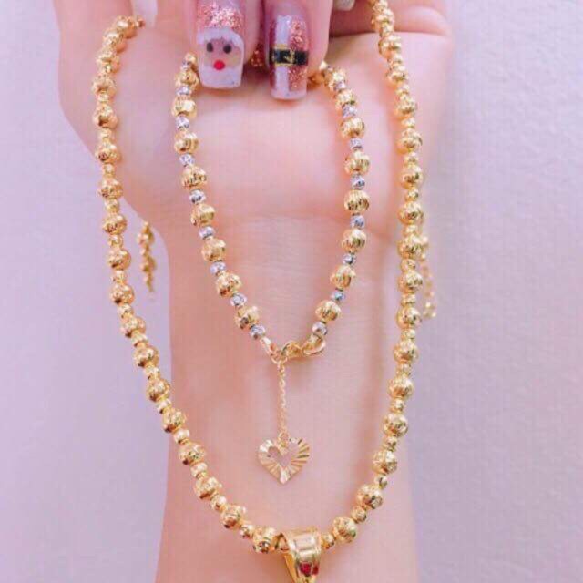 Dây chuyền nữ, lắc tay bi