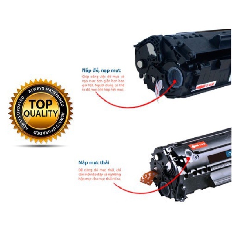 Hộp mực  của máy in 2900 ,303,12A, hộp mực máy in canon 2900,3000,1010.....Bảo hành 12 tháng