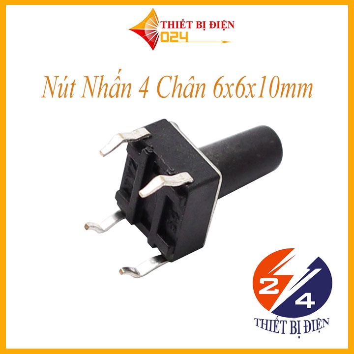Nút Nhấn 4 Chân 6x6x10mm