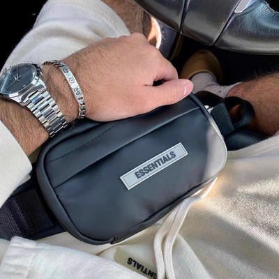 FEAR OF GOD ESSENTIALS 2021 new waterproof PU leather fashion sports casual one-shoulder messenger bag