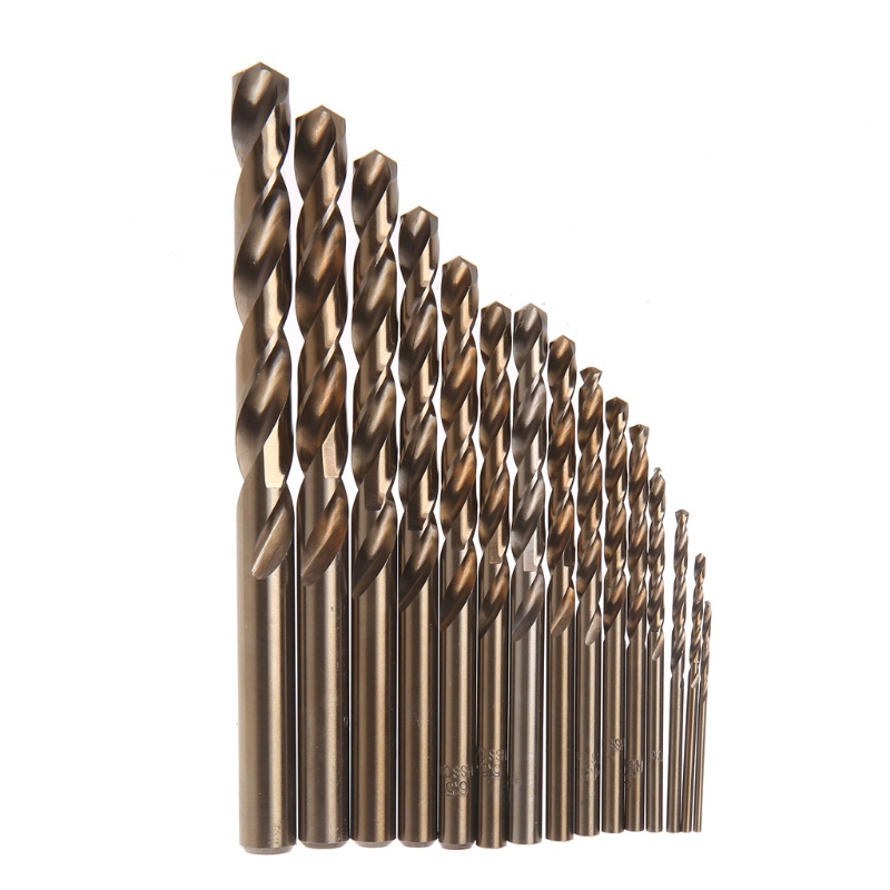 Bộ 15 Mũi Khoan Thép Gió M35 1.5-10mm Tốc Độ Cao