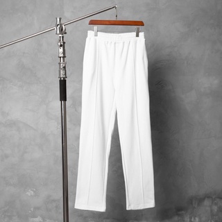 Baggy gonz | quần thun nỉ ống rộng nữ lưng cao gonz - baggy trắng
