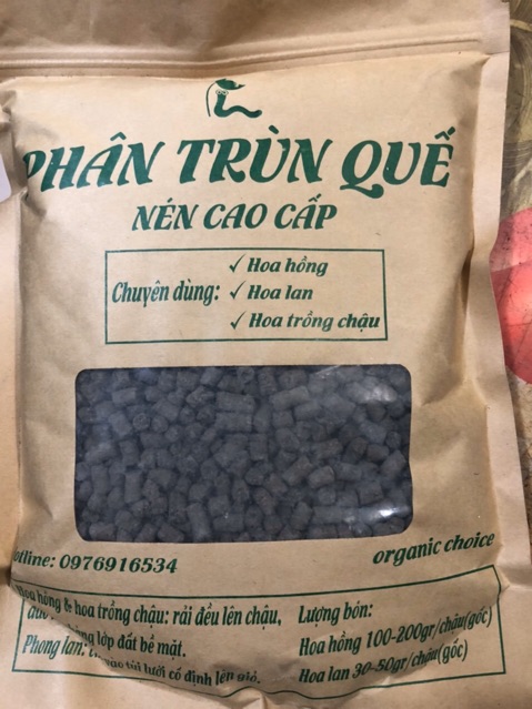 PHÂN TRÙN QUẾ HỮU CƠ CAO CẤP DẠNG VIÊN 1kg