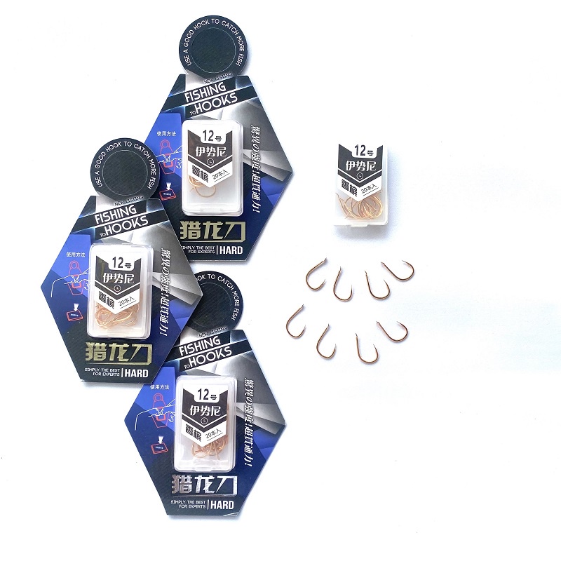 Lưỡi Câu Cá HOÀNG KIM GIÁP Nhật Bản (20 chiếc) Màu Vàng Đồng Siêu Bén Lưỡi Câu Có Ngạnh Siêu Bền Cao Cấp