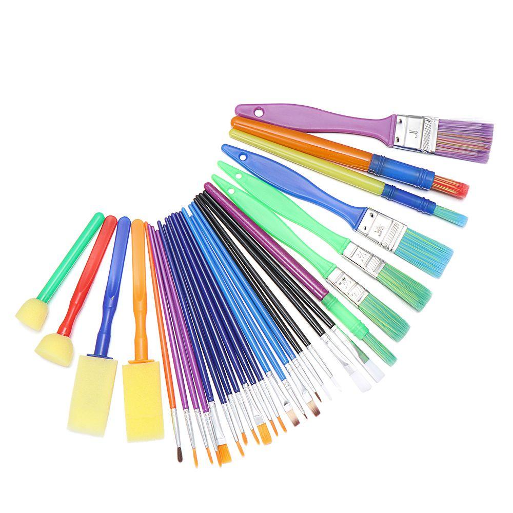 Set 30 Cọ Vẽ Tranh Sơn Dầu Bằng Acrylic Mềm Chất Lượng Cao